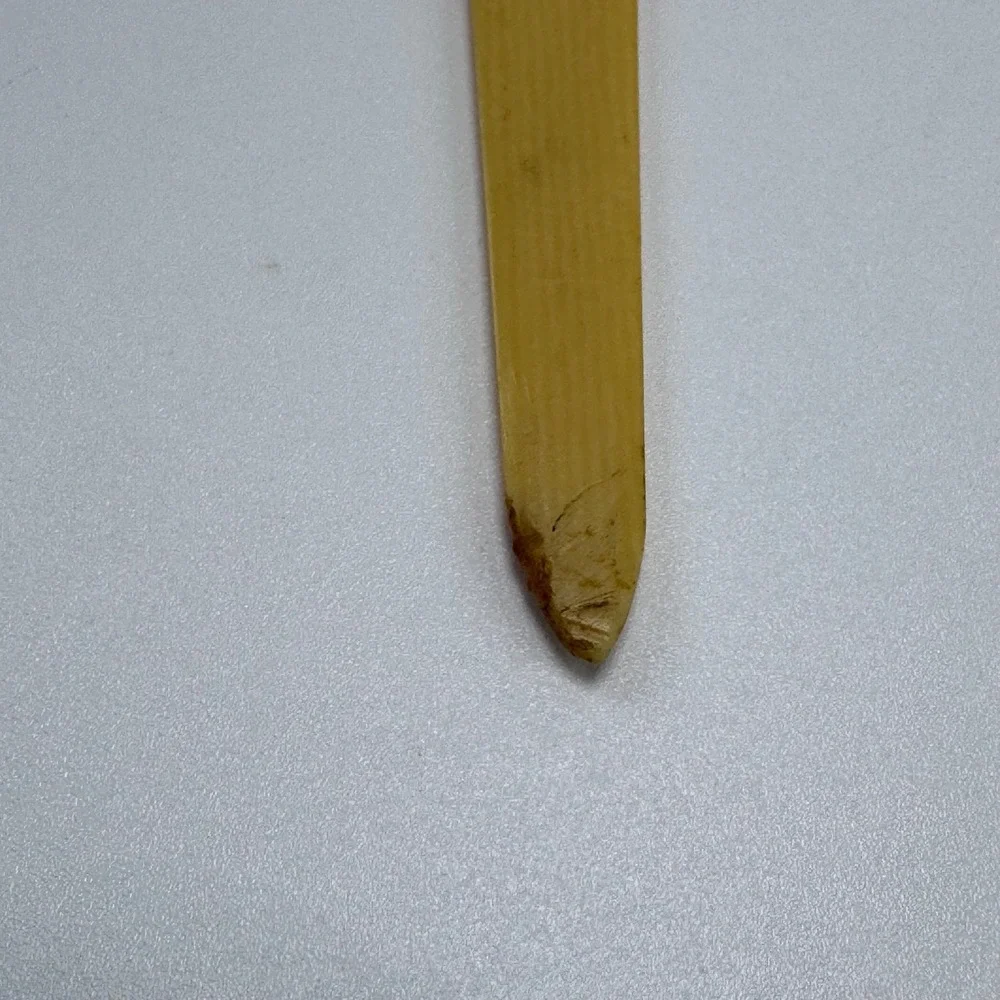 Vintage Letter Opener‎ Plastic Floral Green Yellow